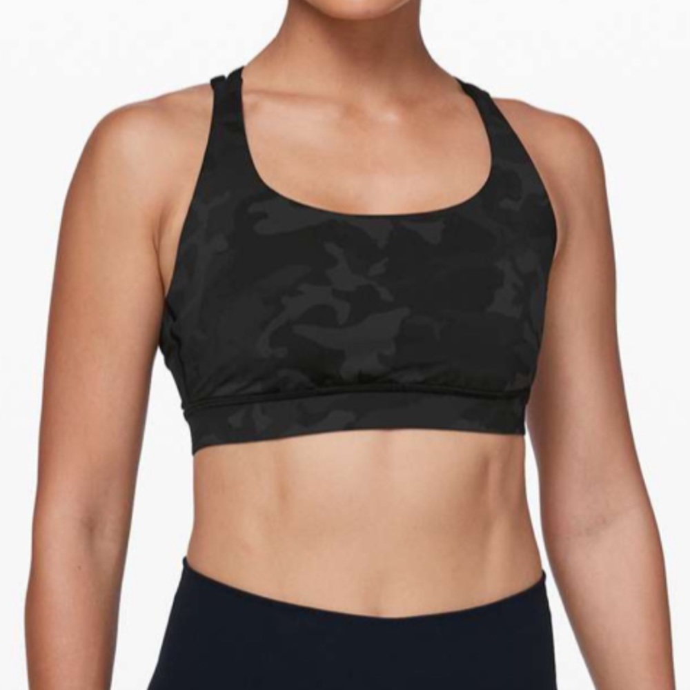 Lululemon Energy Bra, Incognito Camo Multi Grey